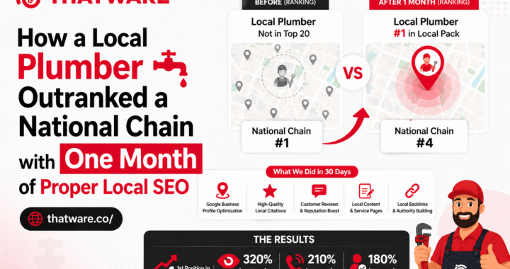 How a Local Plumber Outranked a National Chain with One Month of Proper Local SEO